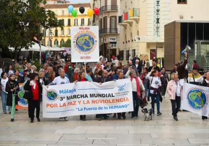 3ª Marcha Mundial por la Paz y la Noviolencia en Málaga