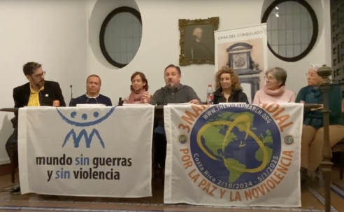 Acto de cierre de la 3ª Marcha Mundial en Málaga